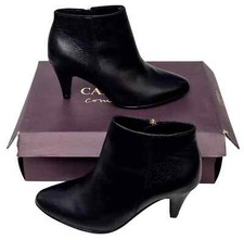 CARVELA Robyn Zip Up Black Leather Stiletto Heel Boots Ladies MRRP £99