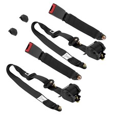 300CM Universal 3 Point Inertia Seat Belt Kit Car Truck Adjustable Safety Belts