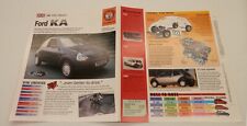 Ford Ka 1996+ European "Hot Hatch" 2-Door Compact Car IMP HOT CARS Brochure