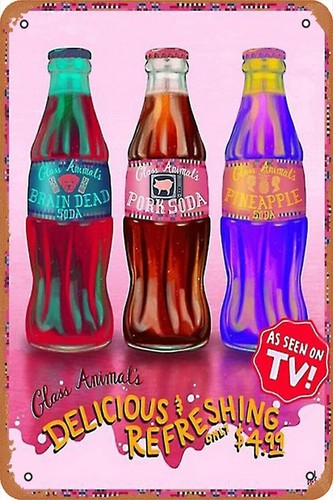 Glass animals pork soda poster - animals,