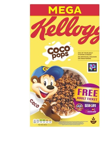 Kellogg coco pops 2x650g - coco,