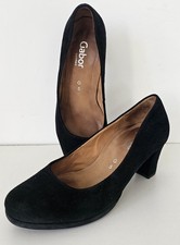 Black suede slip on women