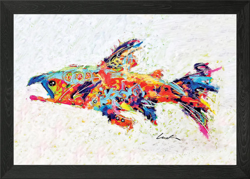 Salmon framed wall - wall, poster