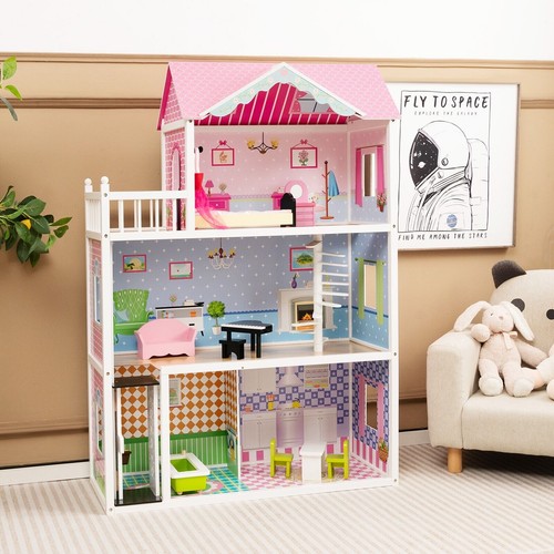 Wooden kids doll - wooden,
