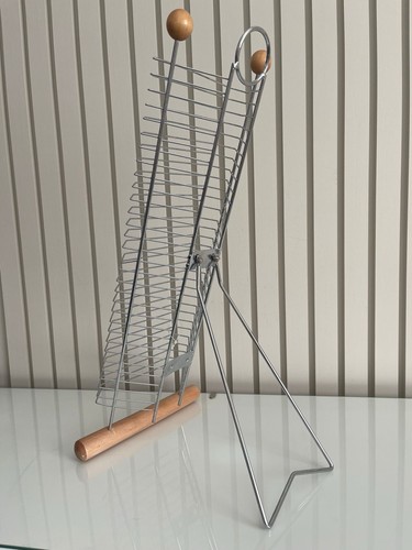 Retro wire wood rack for - wood,