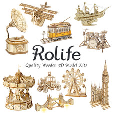 Robotime rolife wooden tg - rolife, 3d