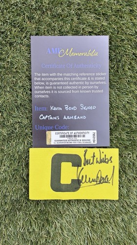 Kevin bond signed captain - kevin,