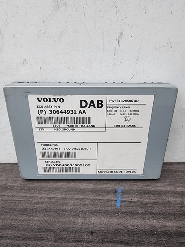 Volvo v40 2013 dab radio - volvo, ecu