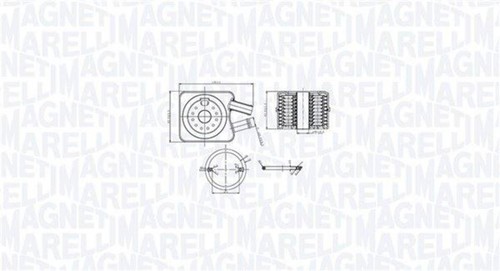 Engine oil cooler - oil, audi