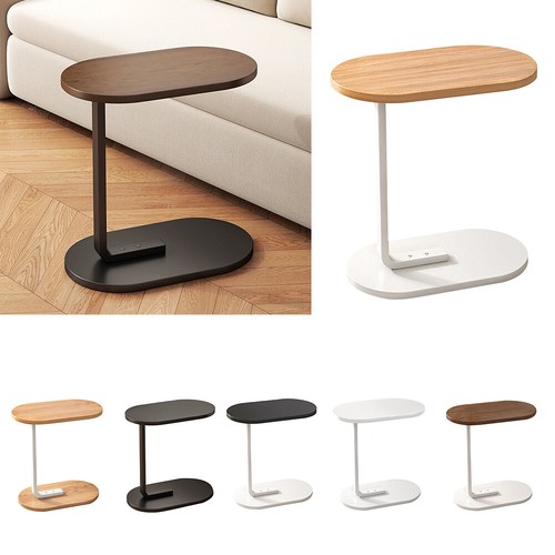 Wooden small side table slim - small,