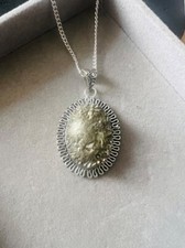 Pyrite crystal pendent