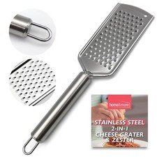 Hand Held Cheese Grater with Stainless Steel Handle Ginger Lemon Zester Slicer