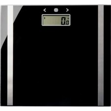 Salter Ultra Slim Glass Body Analyser Scale -  Black - Free 1 Year Guarantee