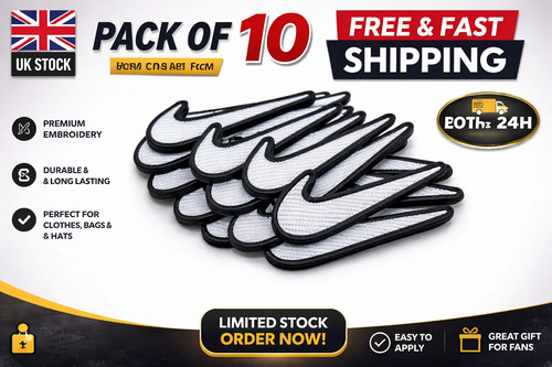 10pc embroidered black white - embroidered,