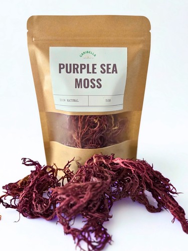 Dried purple sea moss - purple,