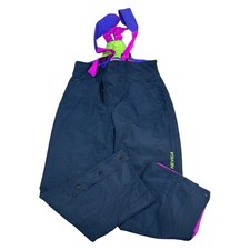 Nevica All Terrain Mens Ski Salopettes Navy Blue Recco 90s Vintage Retro Medium