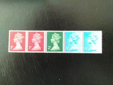 G B  LINE OF 5  MNH STAMPS