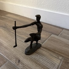 Vintage Bronze Golfer Lining