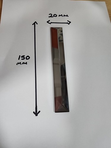 1pc elongated crystal - 1pc,