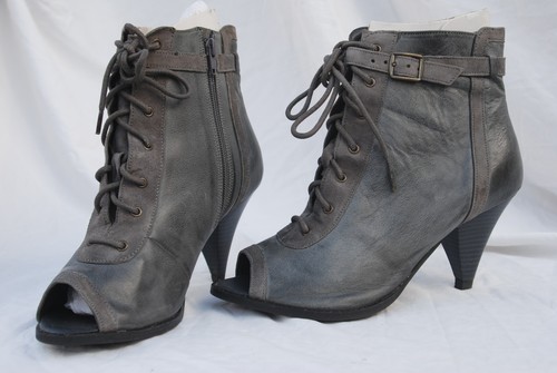 Ladies redherring grey leather - redherring,