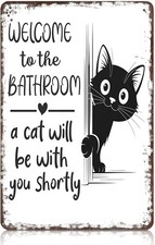 Vintage Black & White Cat
