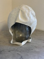 Vtg white Swim Cap aqua