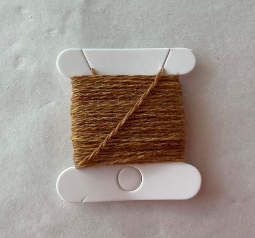 Mustard cashmere darning wool - darning,