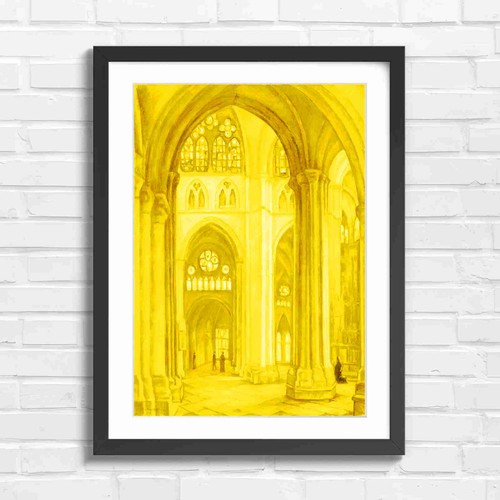 Cathedral interior with - cathedral,