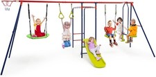 COSTWAY 7-in-1 Kids Swing Set