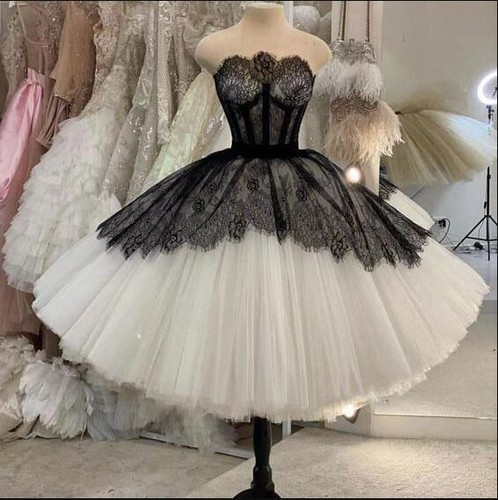 Gothic short wedding dresses - gothic,