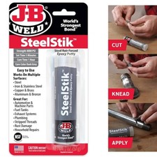 J-B Weld SteelStik Epoxy Putty For All Metal Surfaces Wet Dry Chemical Resistant
