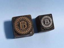 2 x BI Monogram British Insulated & Helsby Cables Advert Printing Plates #B728