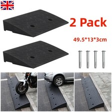 2x Heavy Duty Ramp Kerb Ramps Driveway Car Vehicle Threshold Ramp Curb Tool UK