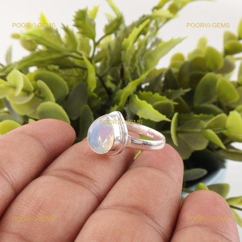 Pear milky opal stone - pear,