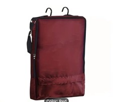 Large dark red bridle bag - dark,
