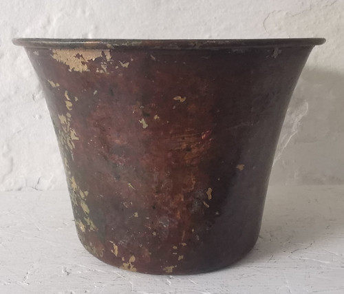 Antique copper planter - planter, or