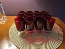 1970s Luminarc Ruby Red