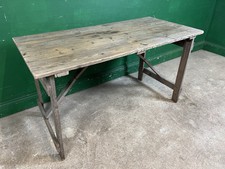 Vintage Wooden Folding Trestle