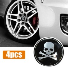 4Pcs Skull Car Emblem Sticker