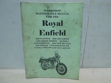 Royal Enfield 250 Clipper Crusader Sports Super 5 Trials Workshop Manual Reprint