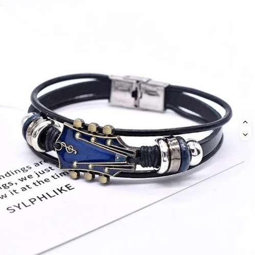 Guitar leather bracelet - bracelet, |