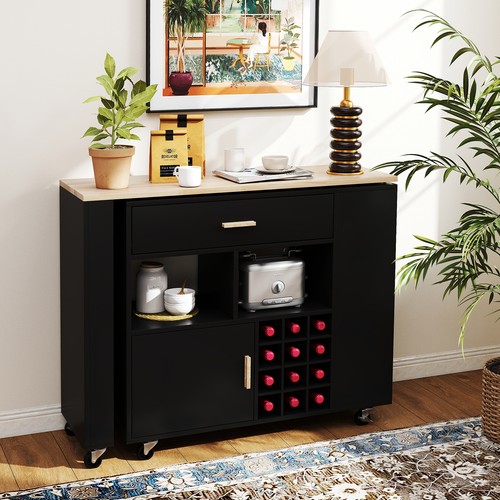 Reversible mobile serving cart - mobile,