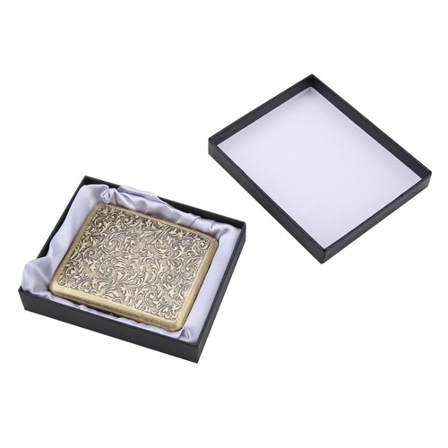 Retro bronze metal cigarette - metal,