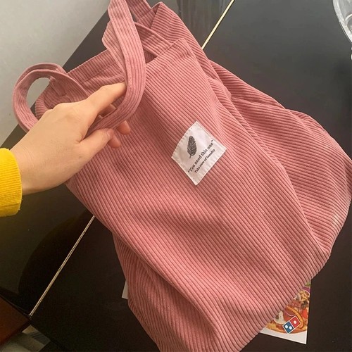 Women corduroy tote bag - women,