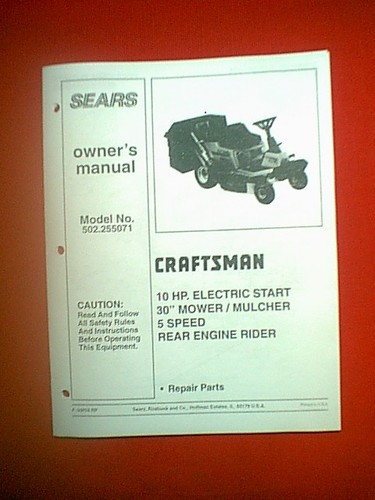 Craftsman hp rear - hp,