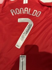 Cristiano Ronaldo Hand Signed