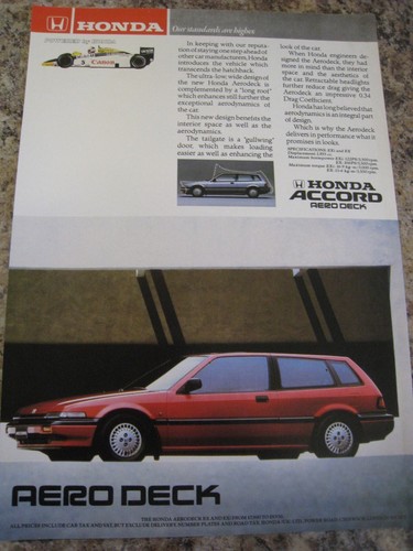 Honda accord aero - honda, deck