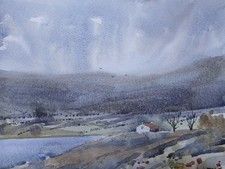 Scottish Highlands Landscape Watercolour Painting - Signed Original 