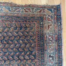 Vintage Rug 3' 9 x 6' 1 Blue