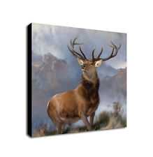 The Monarch of the Glen by Edwin Landseer 1851 - Framed Canvas Wall Art Print